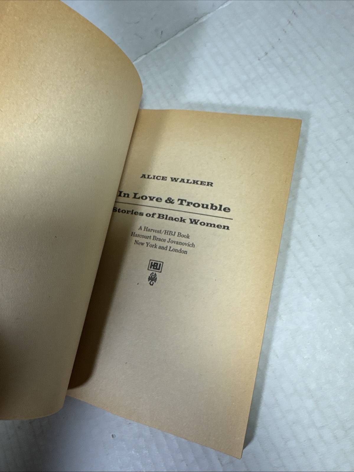 IN LOVE AND & Trouble Stories Of Black Women Alice Walker Rare Vtg 70s Paperback