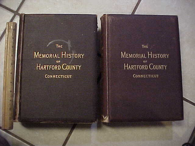 Rare books! The Memorial History of Hartford County-Connecticut 2 Volumes-1886