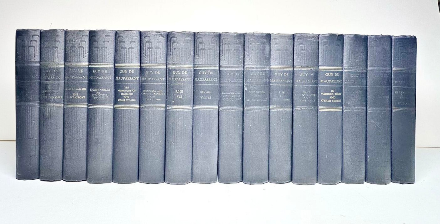 Antique Guy De Maupassant 16 Book Collection 1903