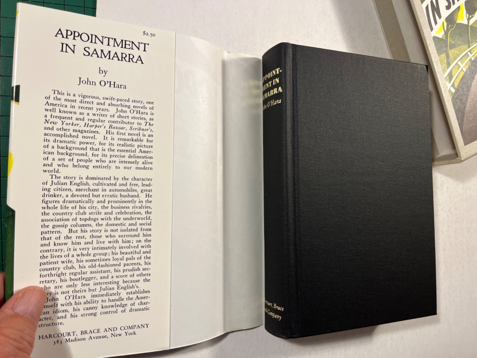 ‚Appointment In Samarra‘ John O’Hara, First Edit Library, Facsimile, HC/DJ/SC