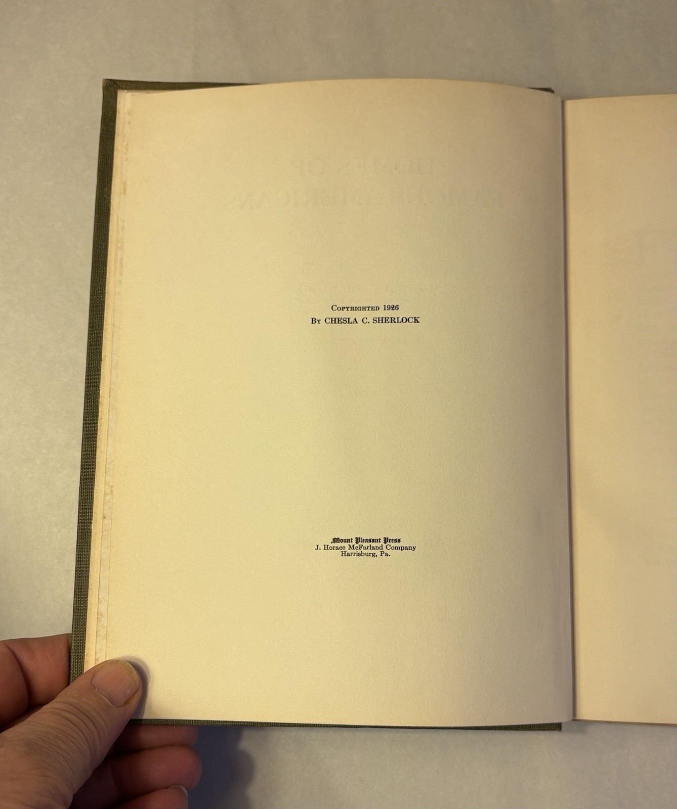 Homes of Famous Americans By Sherlock, Chesla C. 1925 Vol 1 Inscribed/Signed