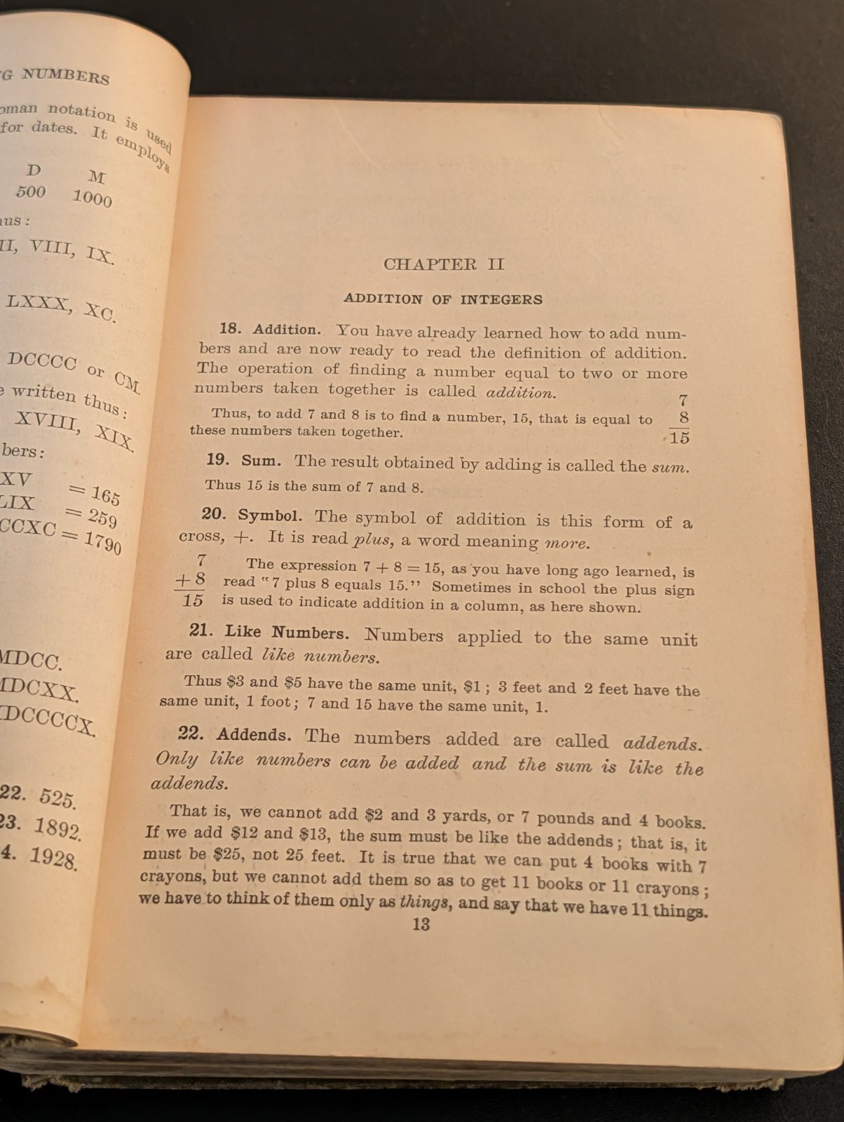 Antique school math book Greenleafs The Complete Arithmetic With Answers 1896