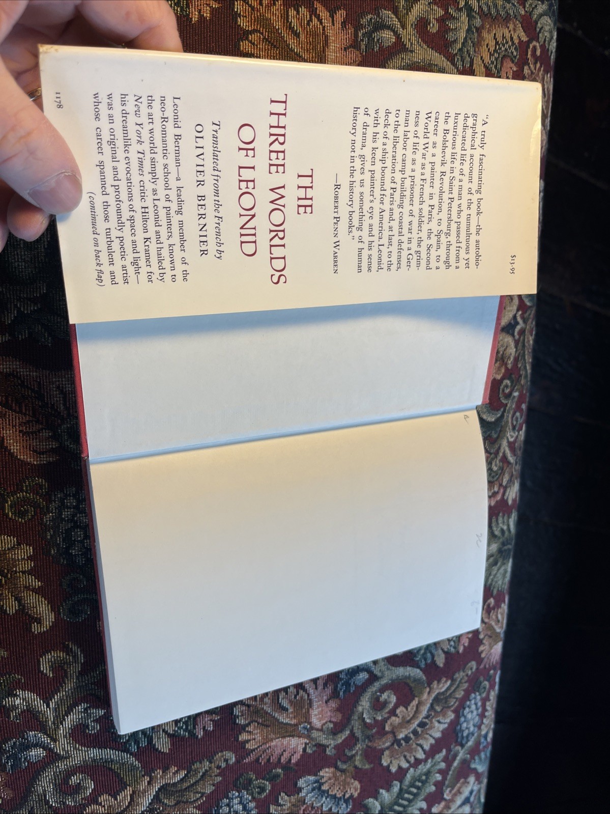 The Theee Worlds Of Leonid 1978 Basic Books HCDJ
