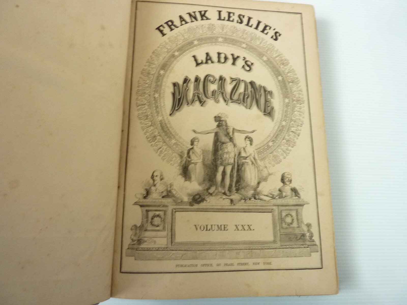 Leslie’s Magazine January -June 1872 (volume XXX). 8 3/4 x 11 inch size