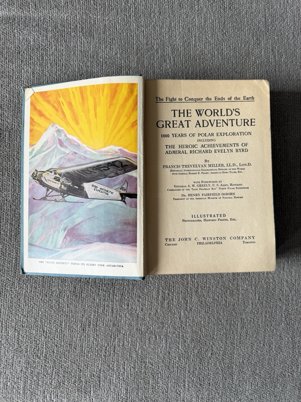 The World’s Great Adventure By Francis Trevelyan Miller 1930 1st Edition HC