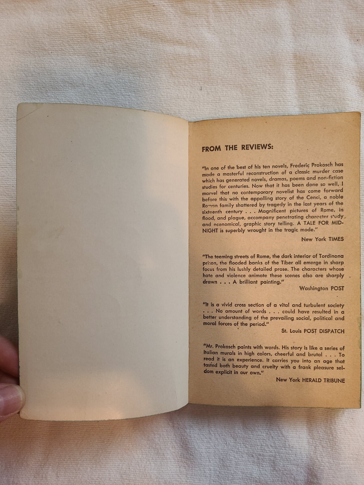 A Tale for Midnight by Frederic Prokosch (Popular Library SP38) (8.1)
