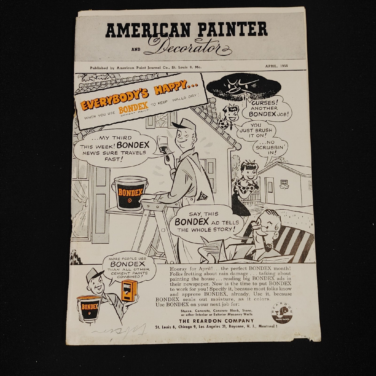 American Paint JOURNAL April 1950 VOL 27 NO 4, AMERICAN Painter And Decorator
