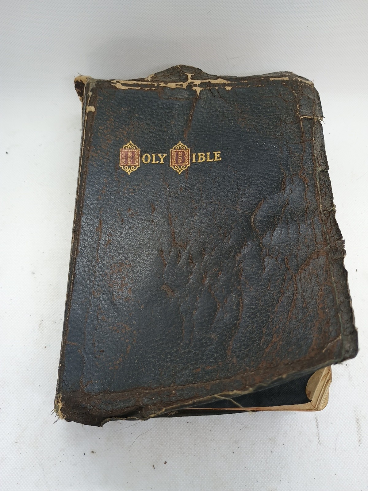 VTG 1941 John A. Hertel CO. Self Pronouncing Cyclopedic Indexed Bible Red Letter