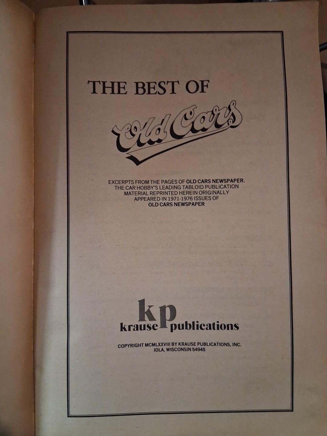 The Best Of Old Cars Krause Publications Magazine Free Shipping
