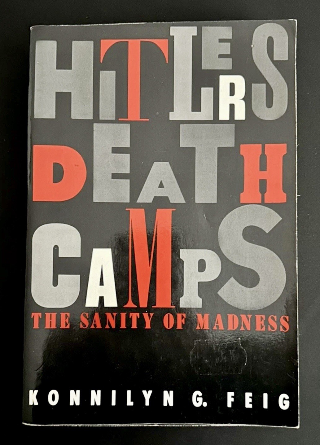 Hitler’s Death Camps Konnilyn G Feig 1981 1st Am Ed VG WWII Holocaust Nazi