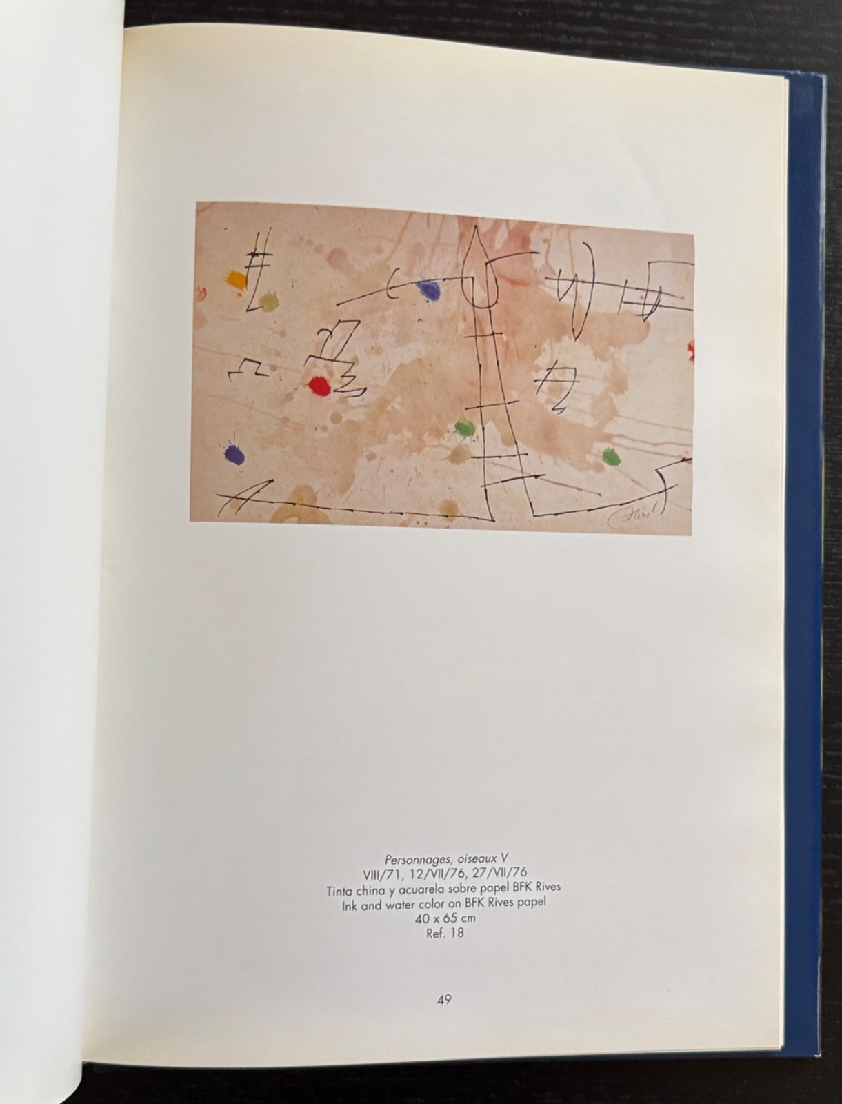 JOAN MIRO: WORKS ON PAPER 1960’S- 1970 – 1ST ED. – 1993 – SPANISH/ENGLISH – DJ.