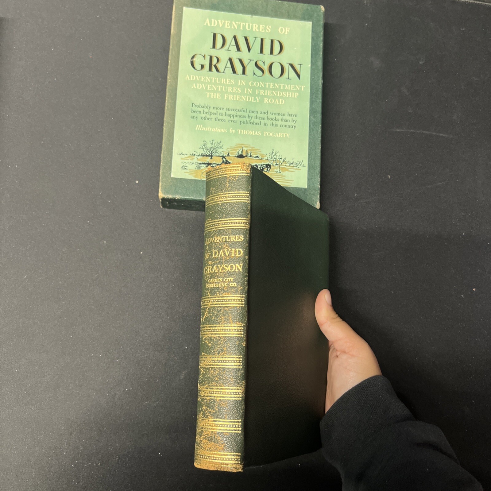 1925 Adventures Of David Grayson In Slipcase Illustrated By Thomas Fogarty HC