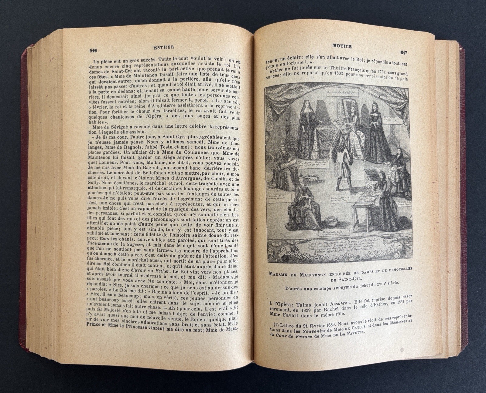 Antique French Book RACINE Oeuvres Choisies 1924 Paris Bookshelf Decor Staging