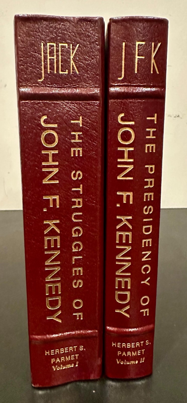 EASTON PRESS – The Struggles and Presidency of John F. Kennedy 2 Volume Leather
