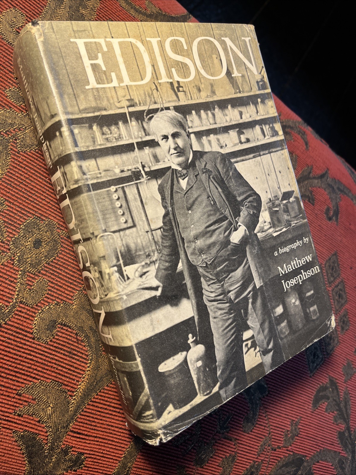 Edison a Biography by Matthew Josephson First Edition 1959 McGraw-Hill HC w/ DJ