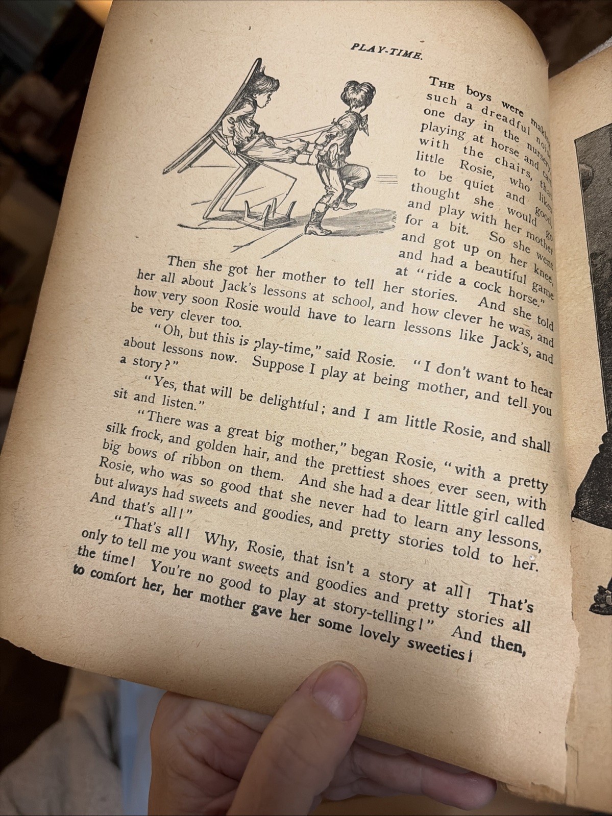 Jolly Surprise Story Book McLoughlin Bros- As Is- crafts art pages to frame