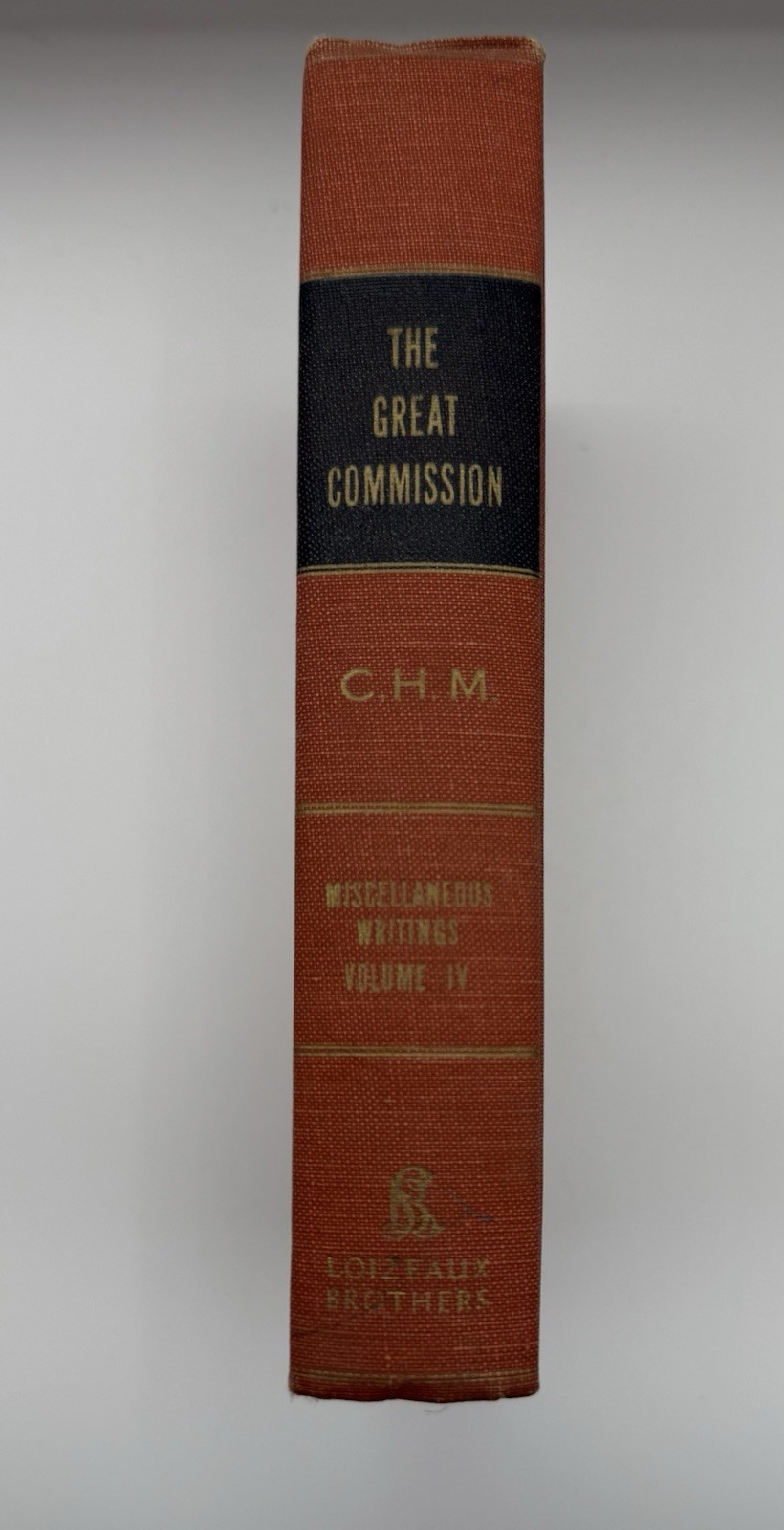 The Great Commission C.H. Mackintosh Loizeaux Brothers Vintage Vol IV