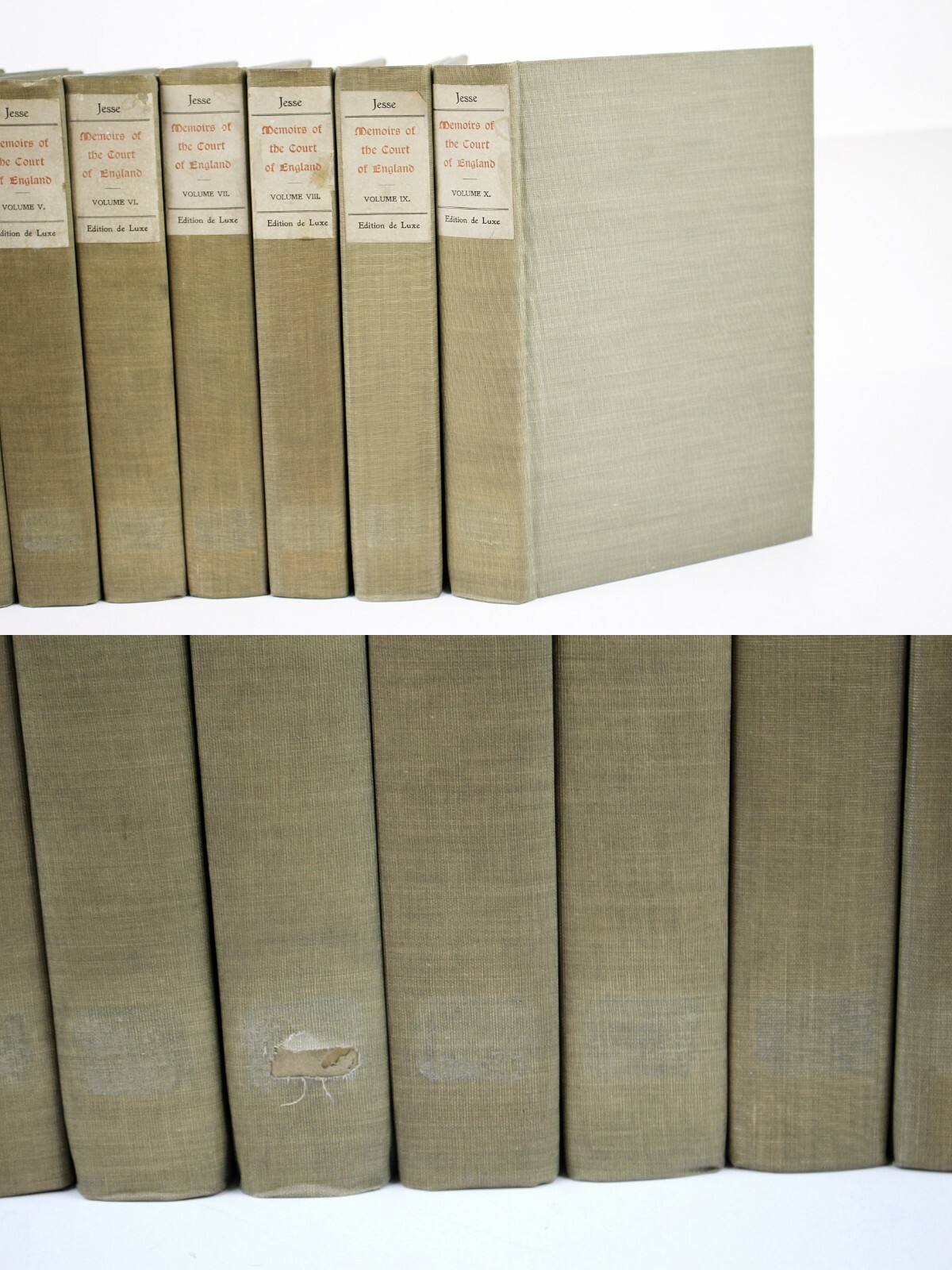 MEMOIRS OF THE COURT OF ENGLAND by John H Jesse Ltd Ed Original Etchings 10vols