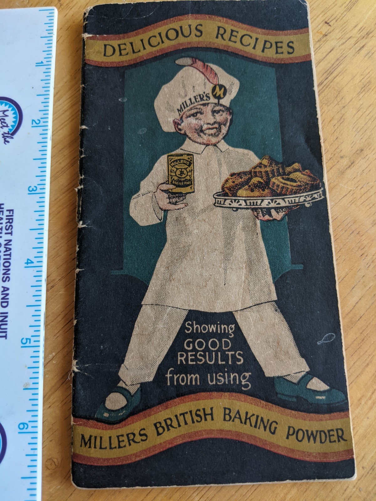 British Baking Recipes 40s Vtg Miller’s Home Cook book bake scone pastry England