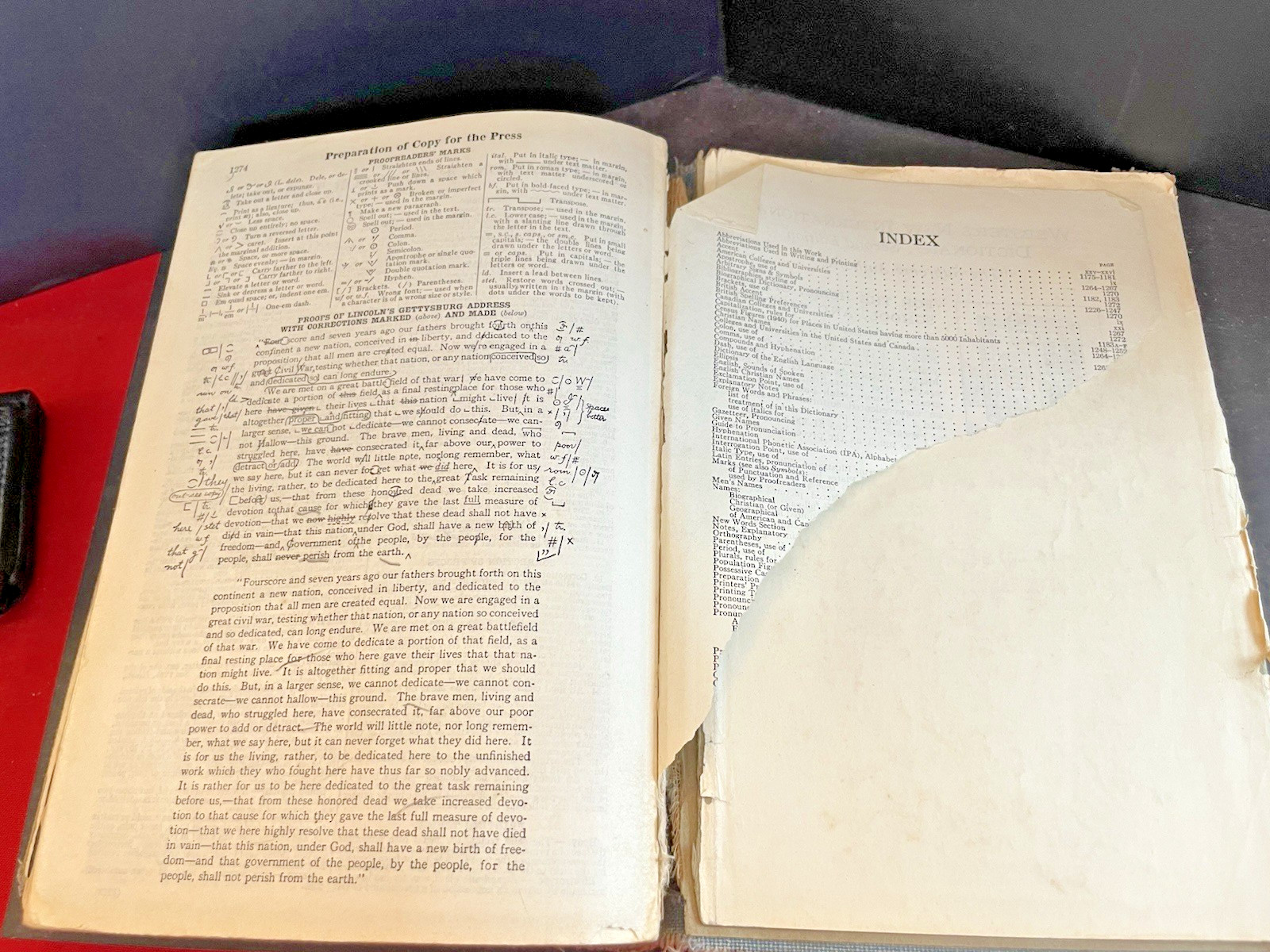 Thin Paper Webster’s Collegiate Dictionary Fifth Edition 1948