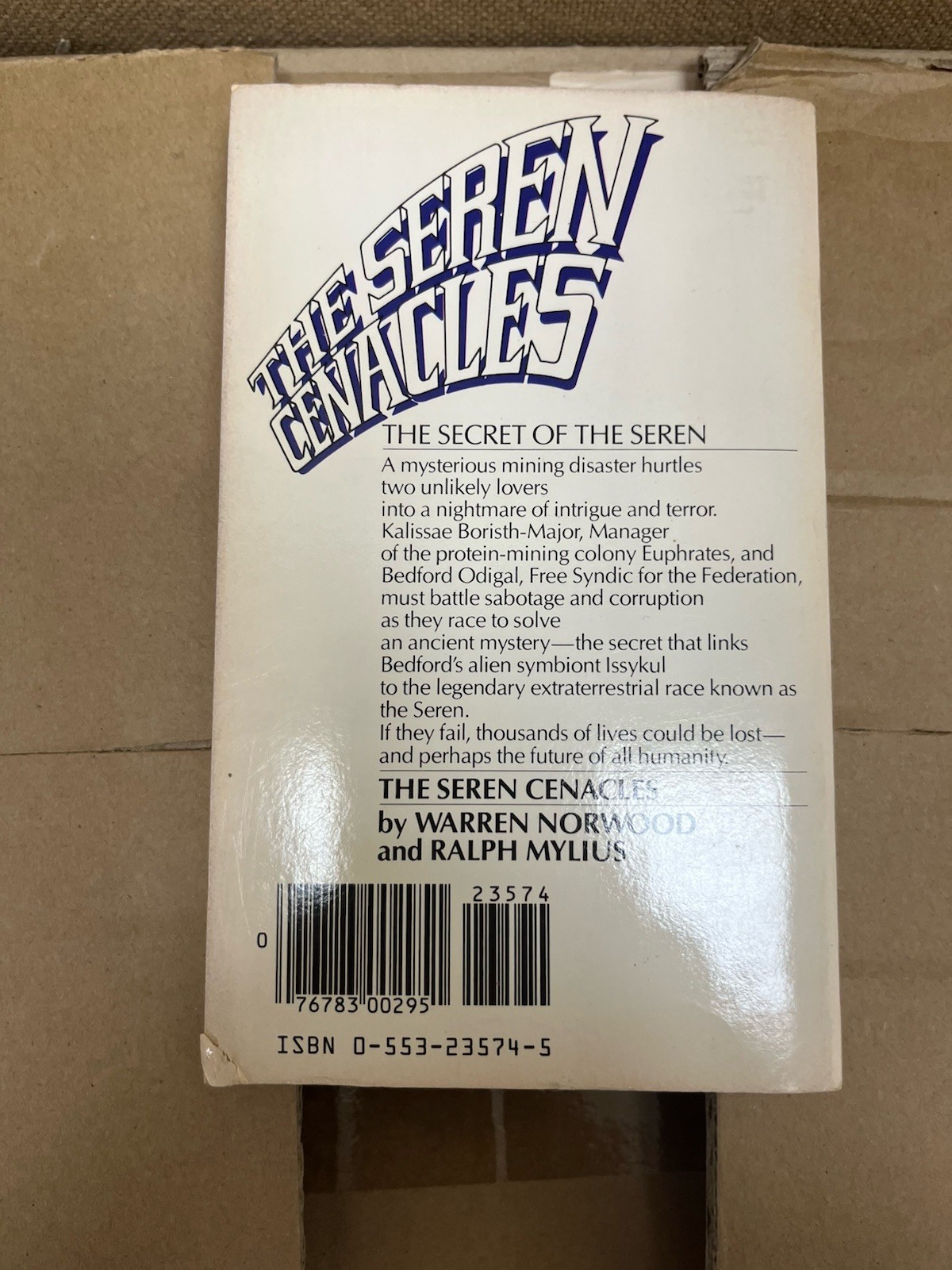 Warren Norwood, Ralph Mylius – The Seren Cenacles – 1983 – paperback