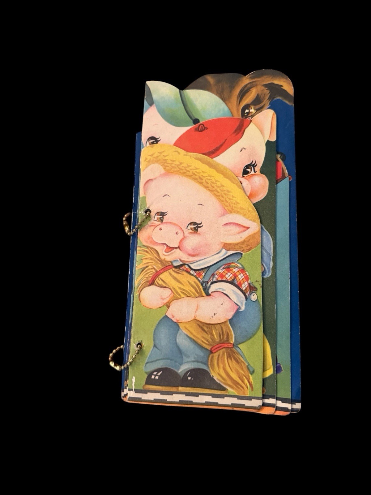 4 Children’s Juvenile Fable 3 Little Pigs Wolf Samuel Lowe Color Illus. 1941