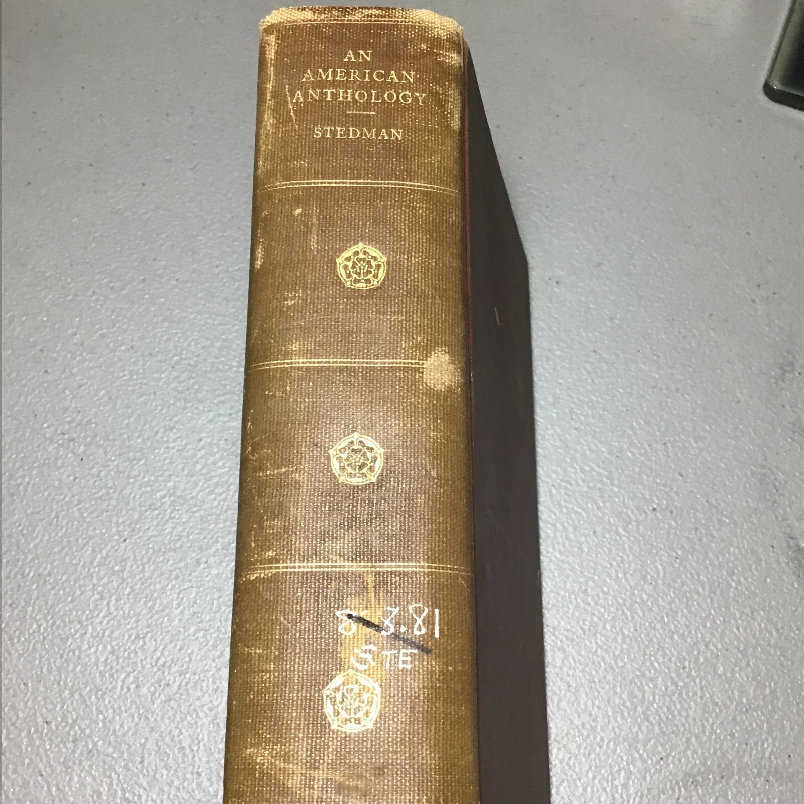 1900 An American Anthology 1787-1900 1st Edition By Edmund Clarence Stedman HC