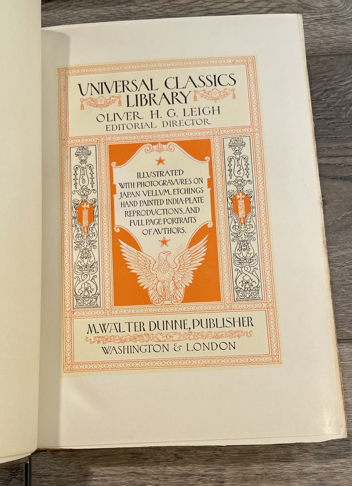 Universal Classics Library 1901 Antique Lot Of 12 by Walter J Dunne Adam Smith
