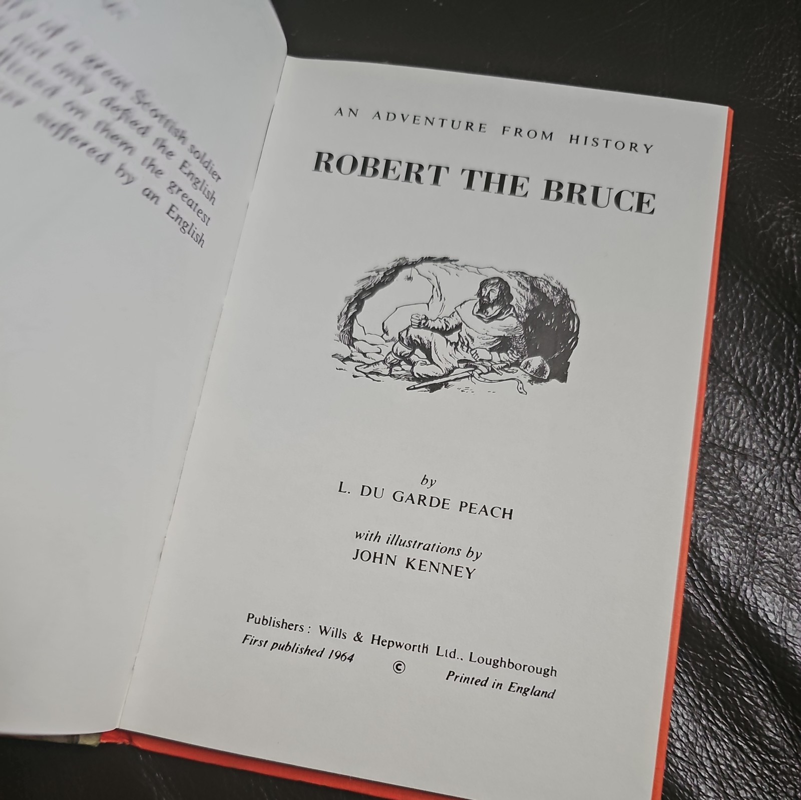 Vintage Ladybird Book Robert the Bruce Series 561 2’6d L Du Garde Peach D