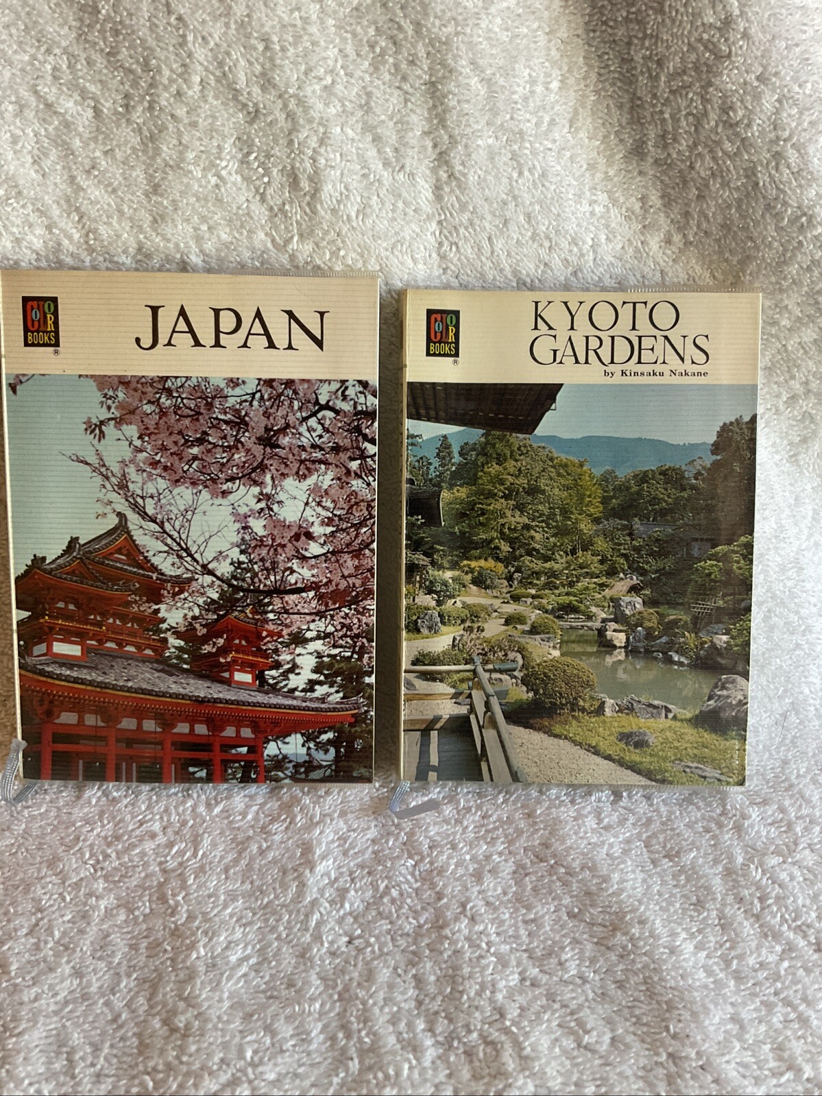 Vintage Paperback Books Kyoto Gardens & Japan Hoikusha Publishing Co. Set Of 2