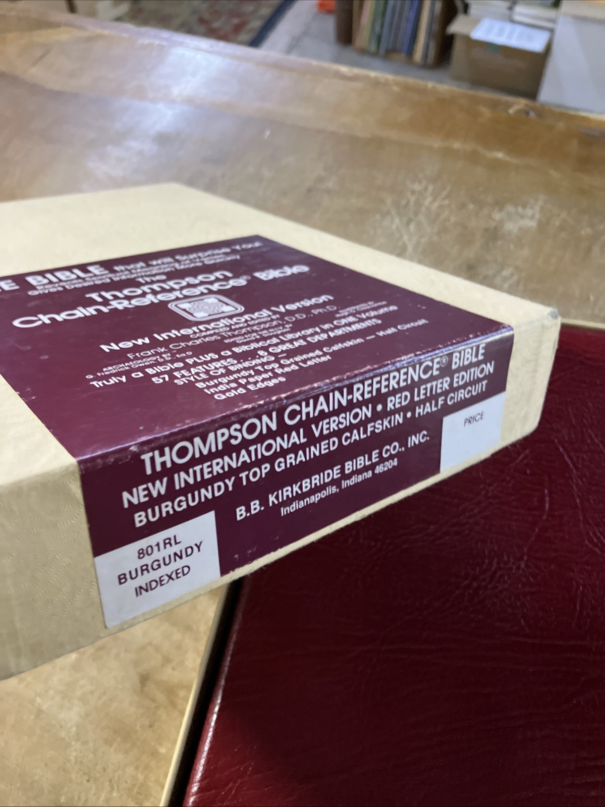 Thompson Chain Reference Bible NIV 1978 1983 Pre 1984 Genuine Calfskin Leather