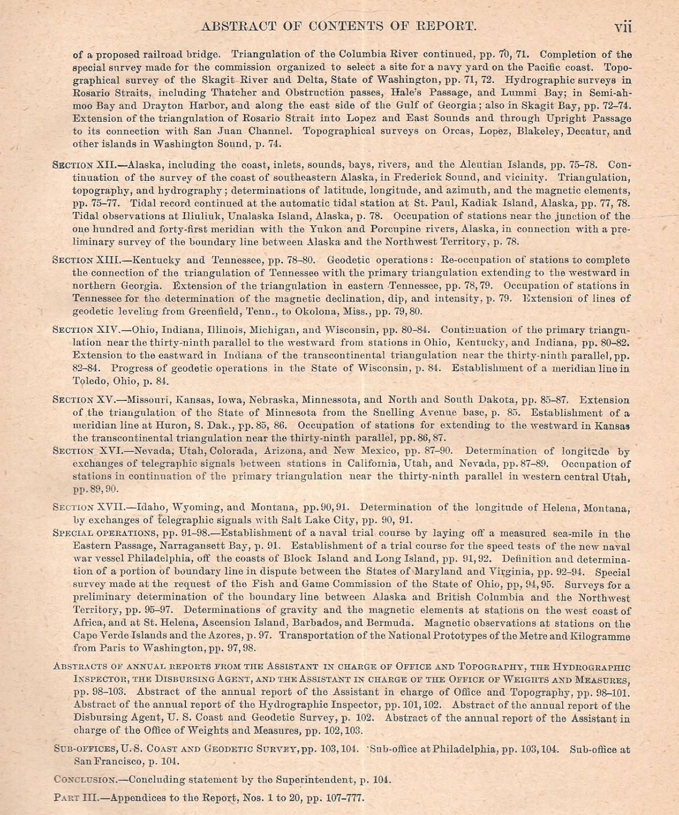 „U.S. COAST & GEODETIC SURVEY ANNUAL REPORT – 1890“
