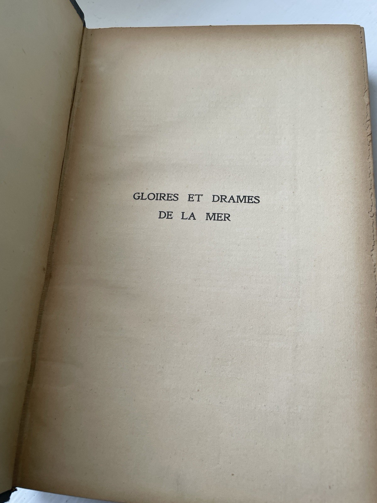 Antique 1917 French WWI Naval History Book Georges Gustave Toudouze 1st Edition