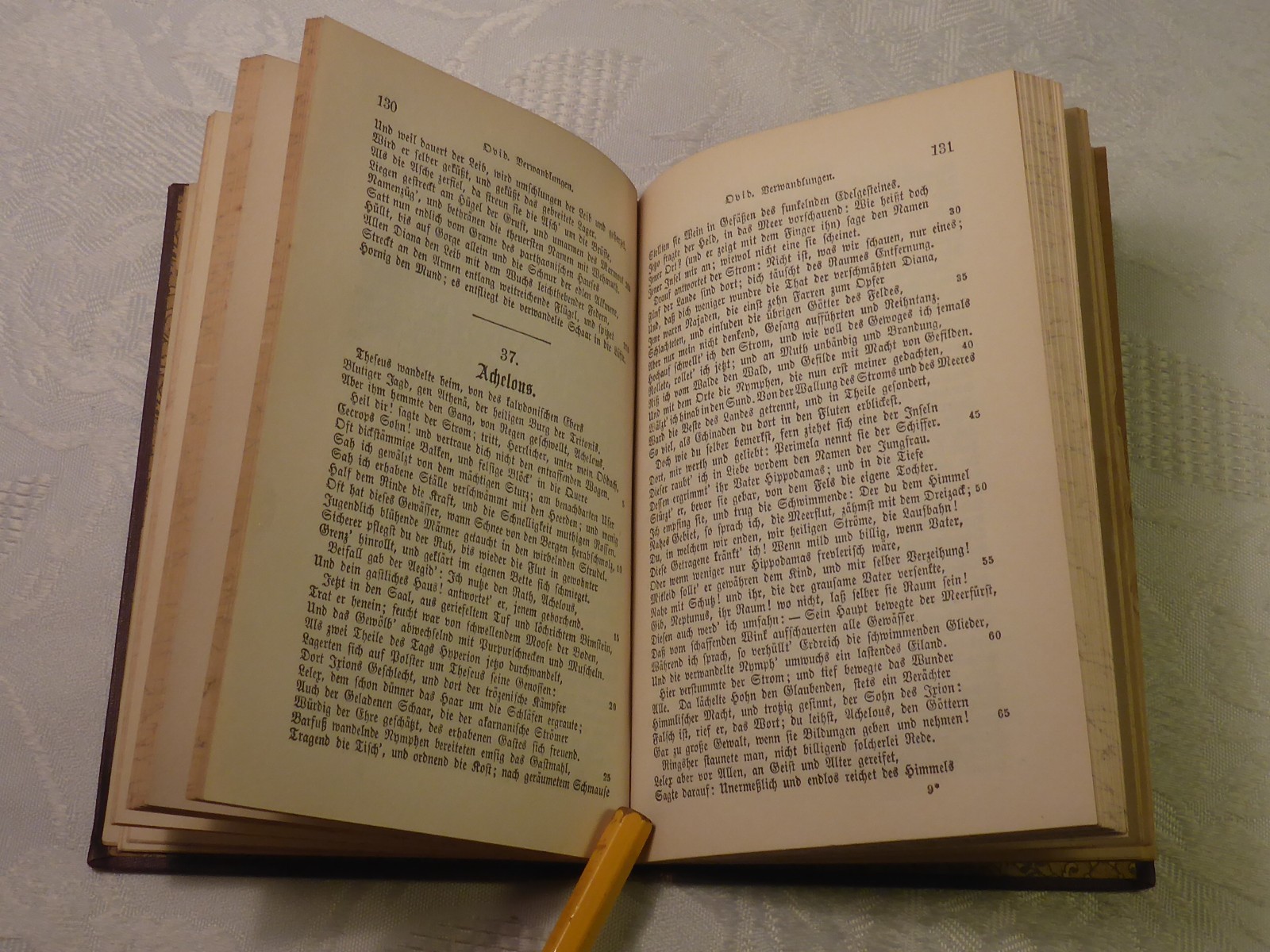 Ovids Transformations Joh. Heinr. Voss Philipp Reclam jun. Leipzig 210 Num. Pages