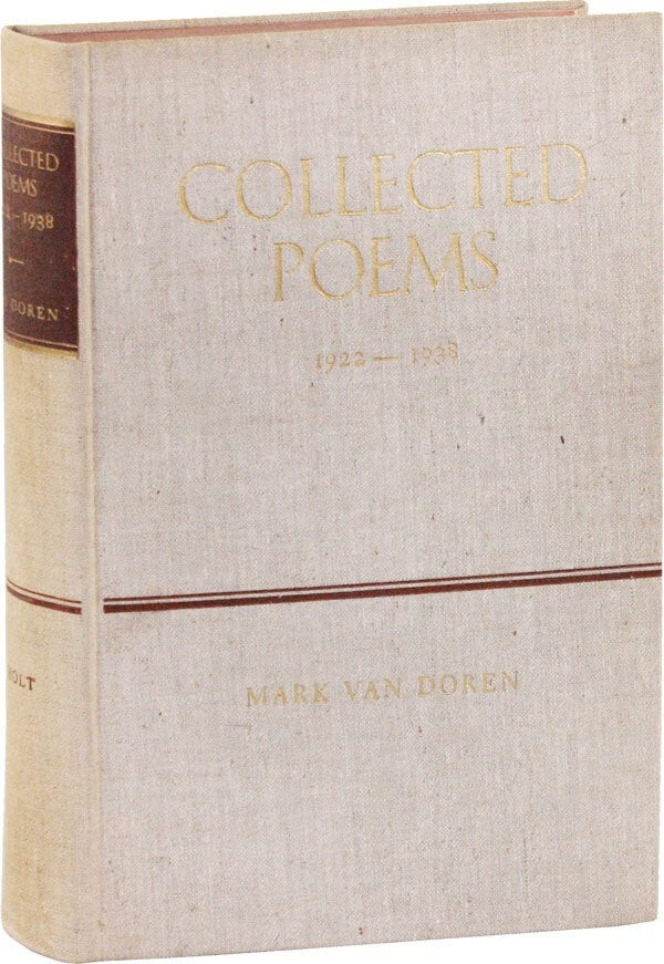 Mark Van Doren- Collected Poems 1922-1938 (1939) Limited Ed., Signed- Near Fine