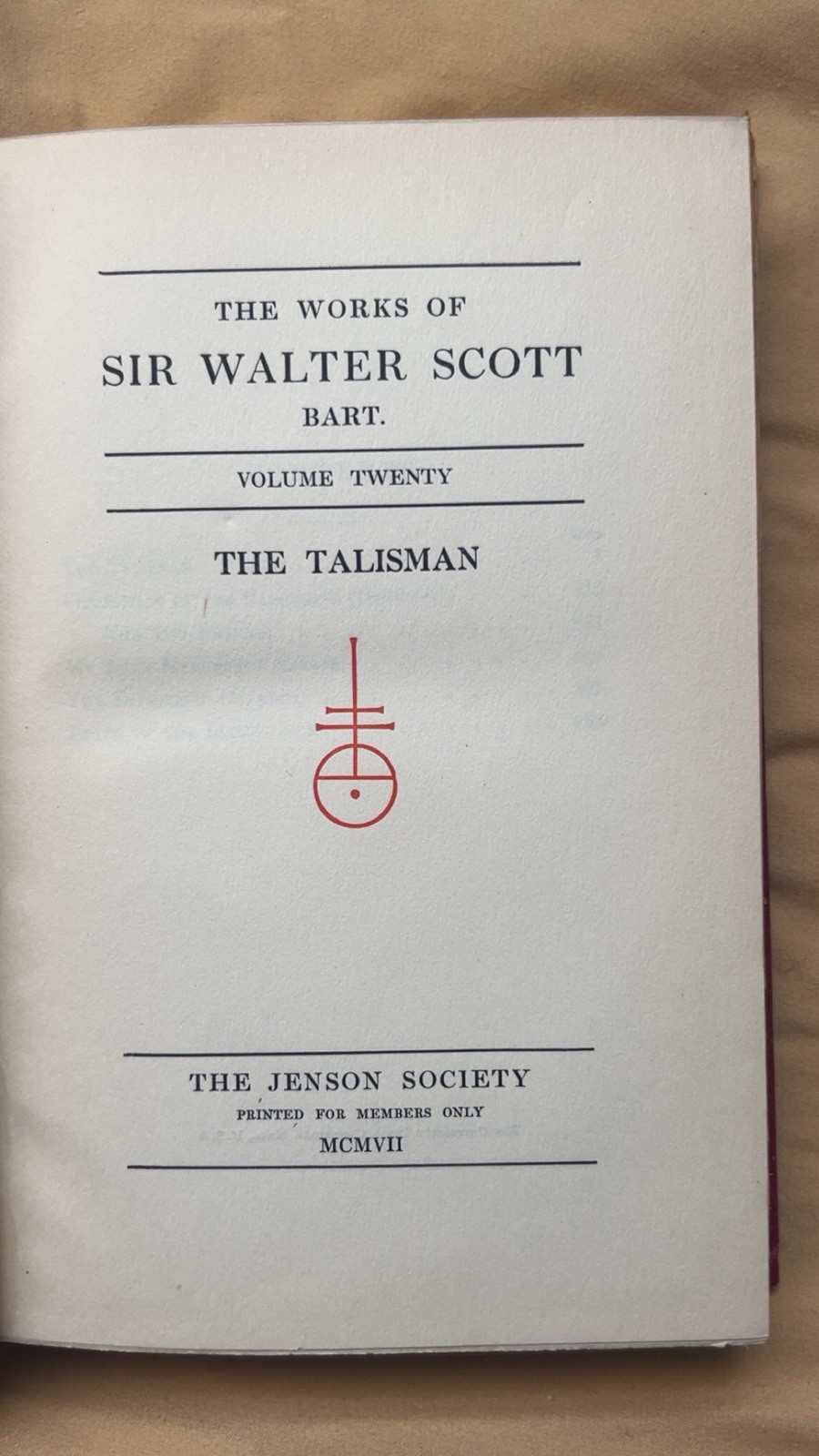 THE WORKS OF SIR WALTER SCOTT Volume XX & XXV