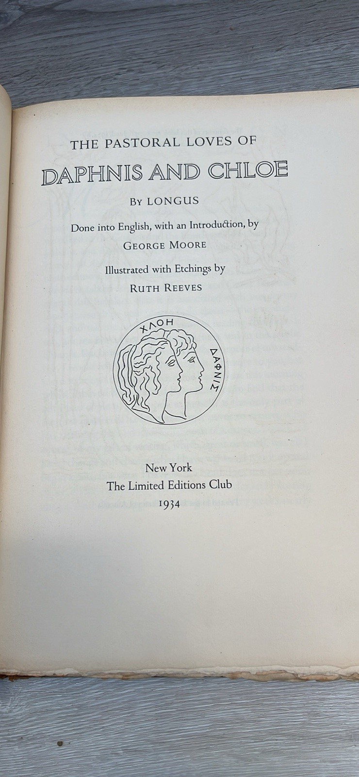 Daphnis and Chloe LEC 1934 Signed Ruth Reeves #1246/1500 Limited Editions Club