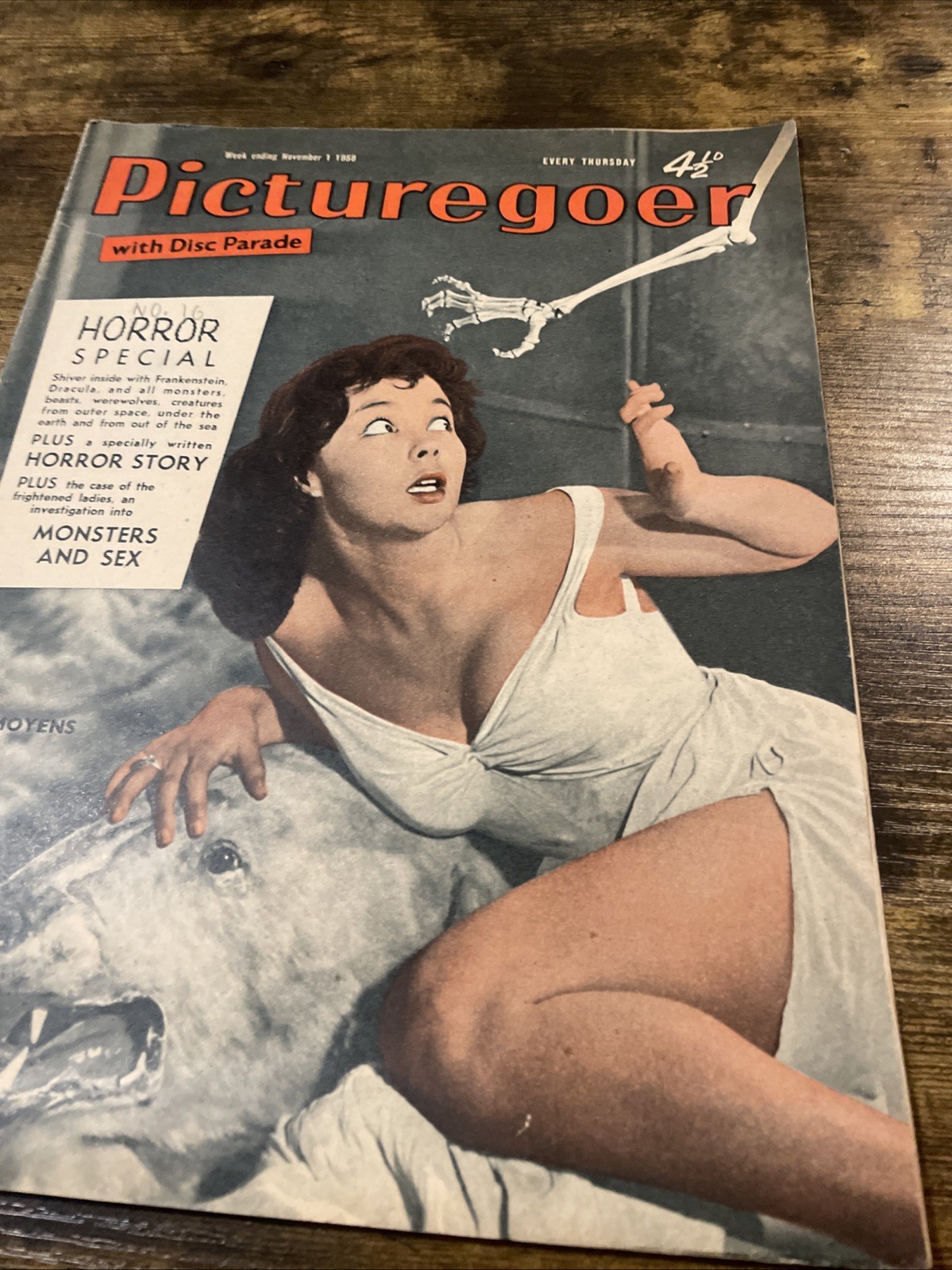 Picturegoer Magazine November 1st 1958 Horror Special Frankenstein Dracula