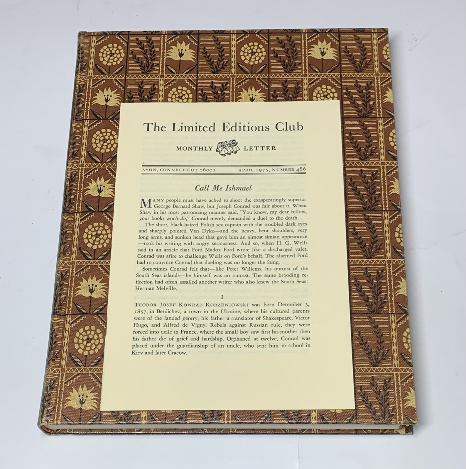 An Outcast Of The Islands Conrad #1807 Limited Editions Club Signed Illustrated