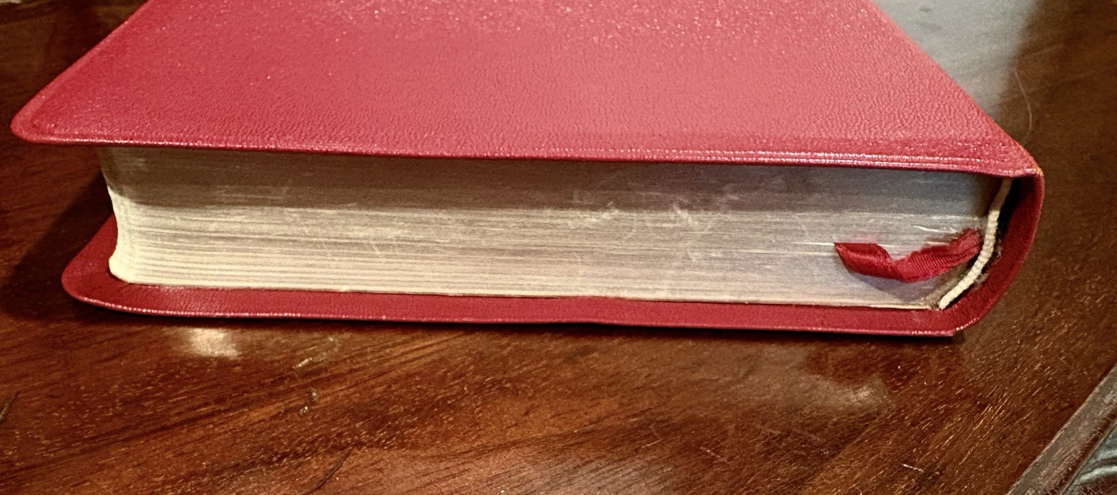 KIRKBRIDE CHAIN REFERENCE THOMPSON STUDY BIBLE LEATHER w THUMB INDEX KJV NICE !