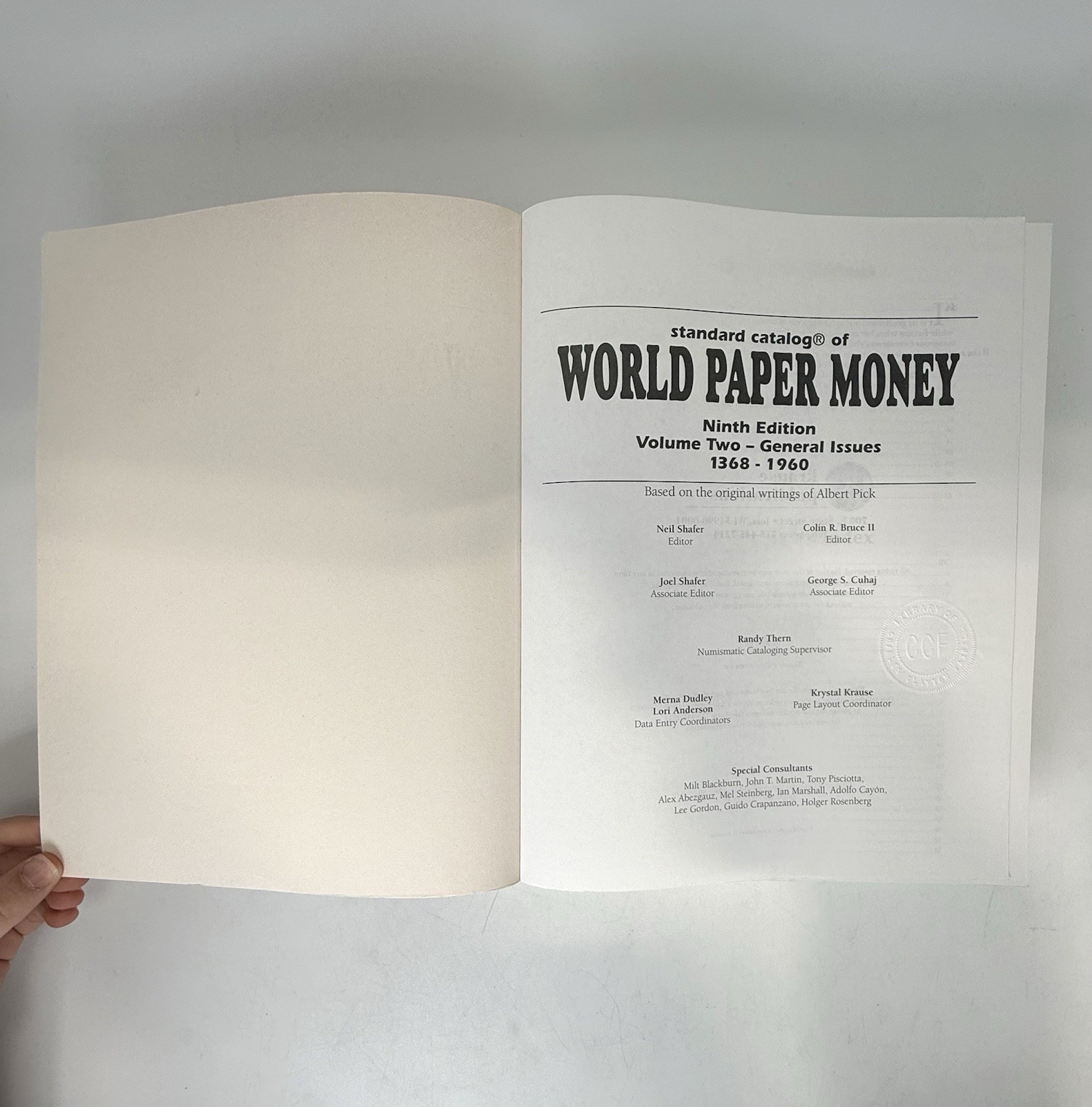 Standard Catalog Of World Paper Money Vol. 2 2000 Paperback (G-165)