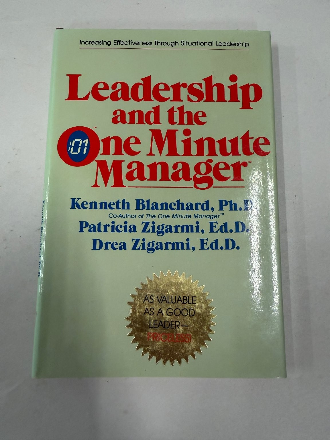 Leadership & One Minute Manager Blanchard Zigarmi 1985 Hardcover Business