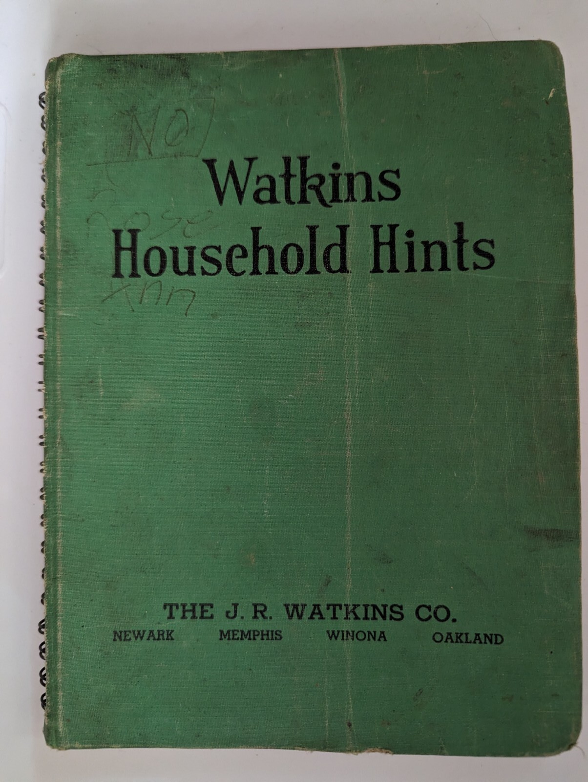 Watkins Household Hints By Elaine Allen Copyright 1941 The J.R. Watkins Co
