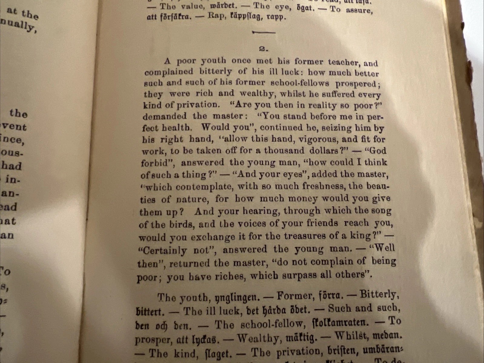 Antique 1818 English Language Book for Early Swedish immigrants to America