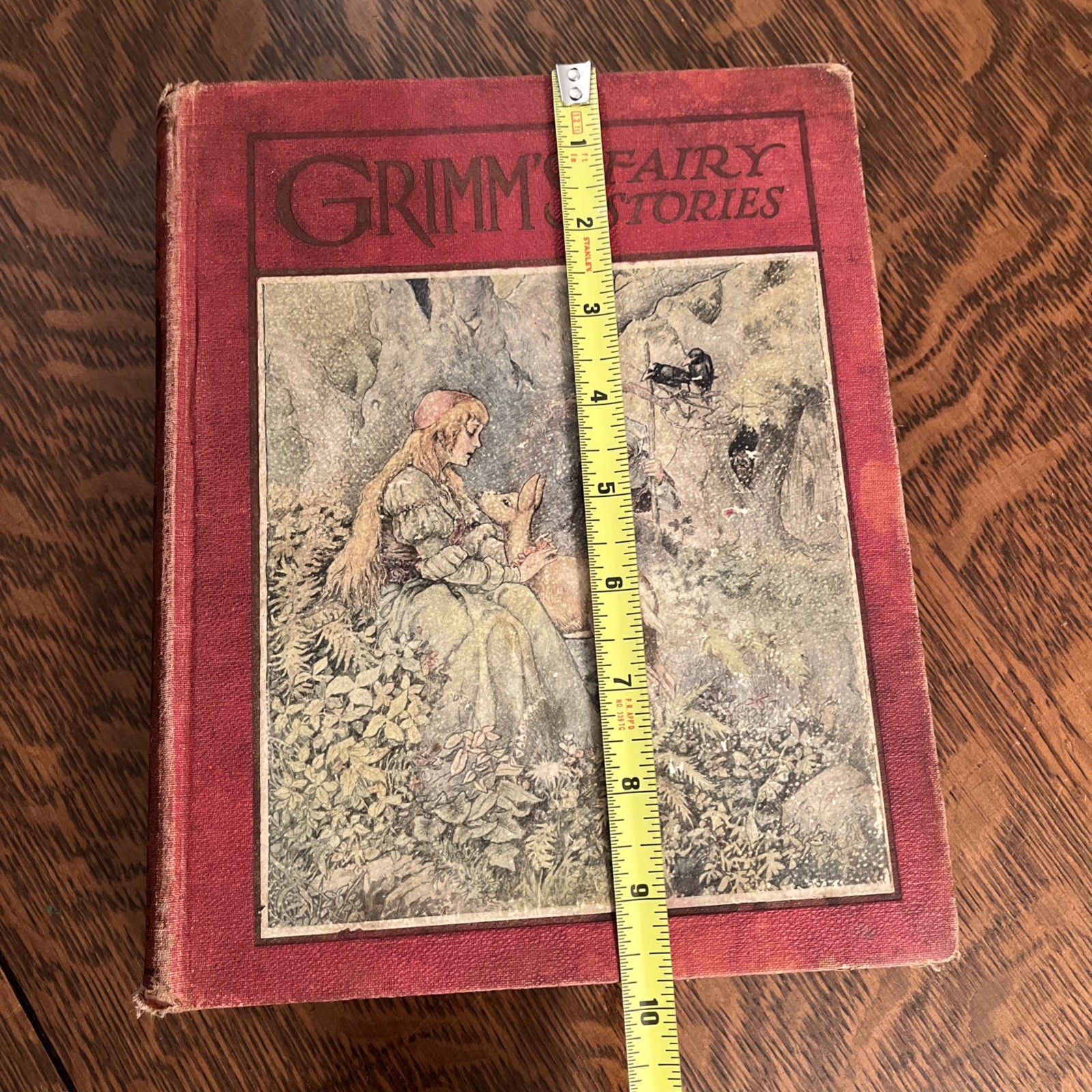 Grimm’s Fairy Stories 1922 Tales John Gruelle R Emmett Owen Red Cloth Hardcover