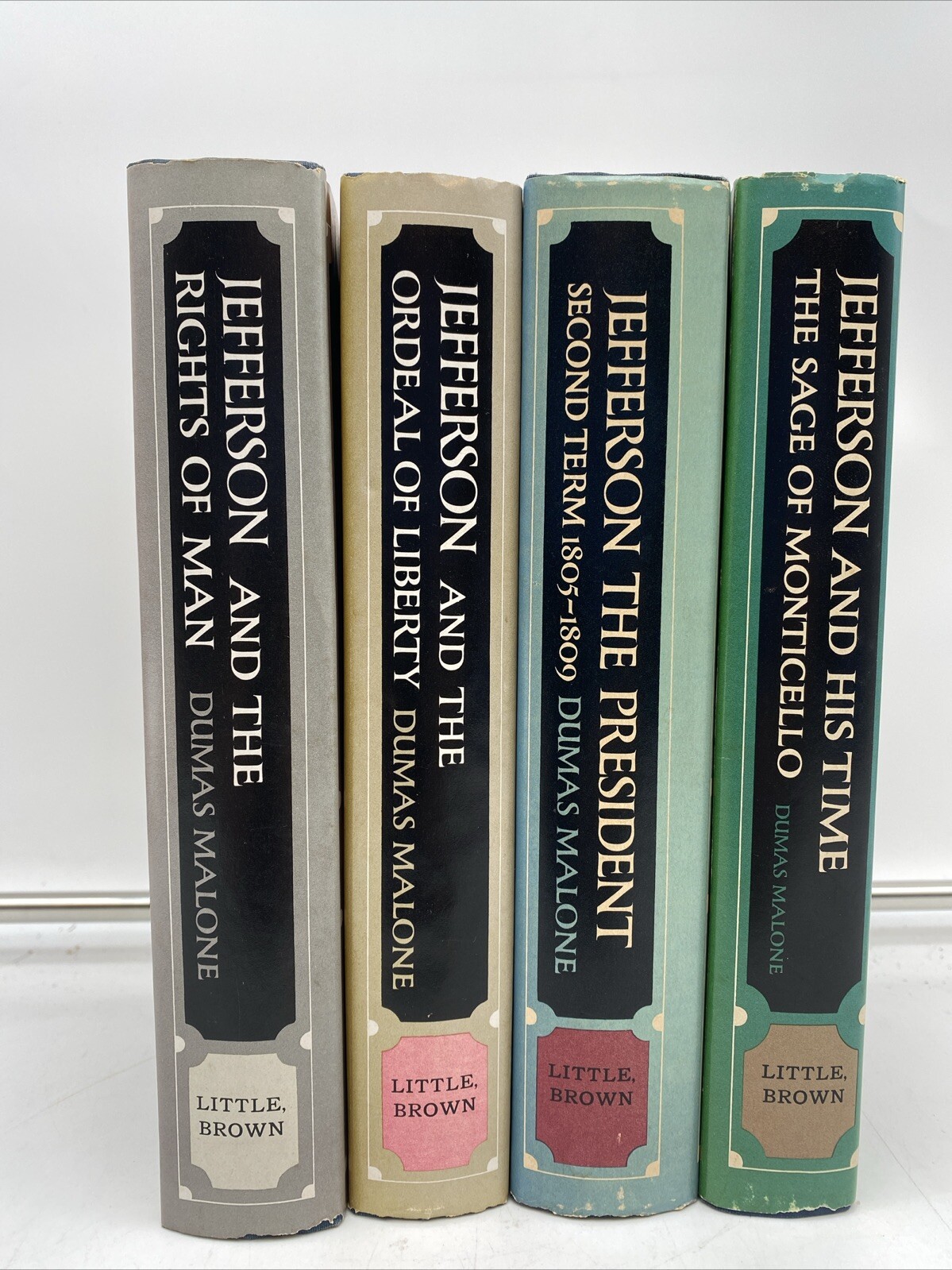 Dumas Malone Thomas Jefferson 4 Vol Dust Jacket – Hardcover – Little Brown