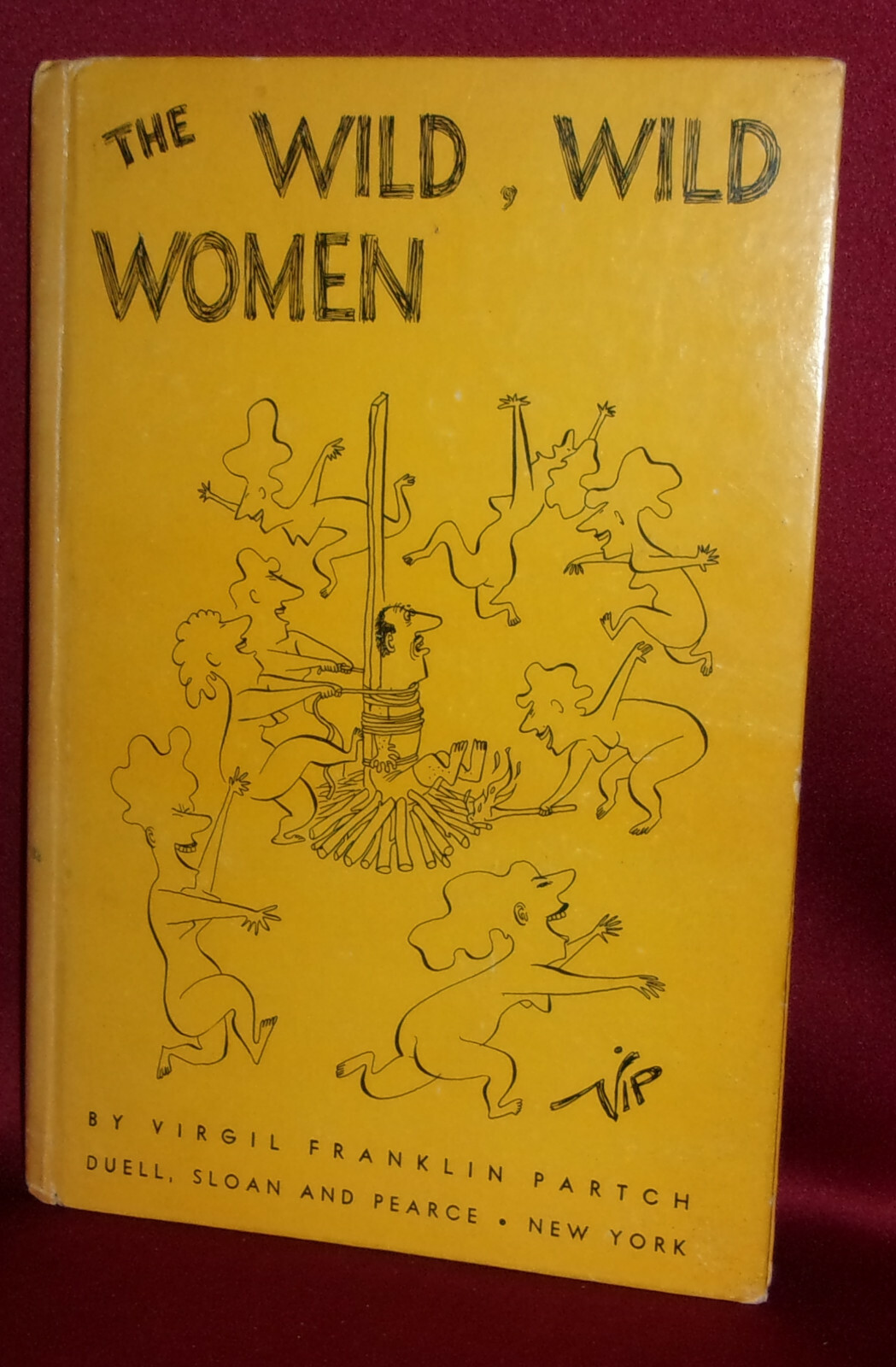 Virgil Franklin Partch WILD WILD WOMEN First ed SIGNED Original Drawing Cartoons