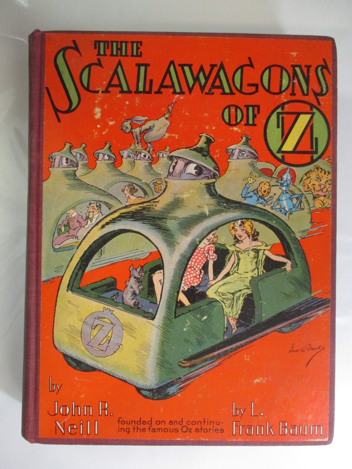 Scalawagons of Oz L Frank Baum, John R Neill, 1st Edition, Coloring Inside, 1941