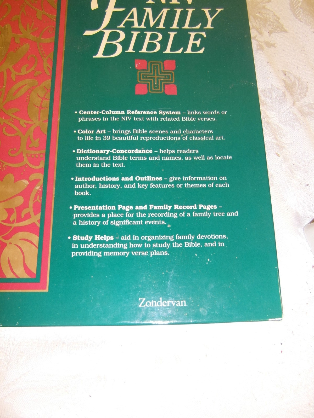 New International Version NIV Family Holy Bible 1985 Zondervan – VG
