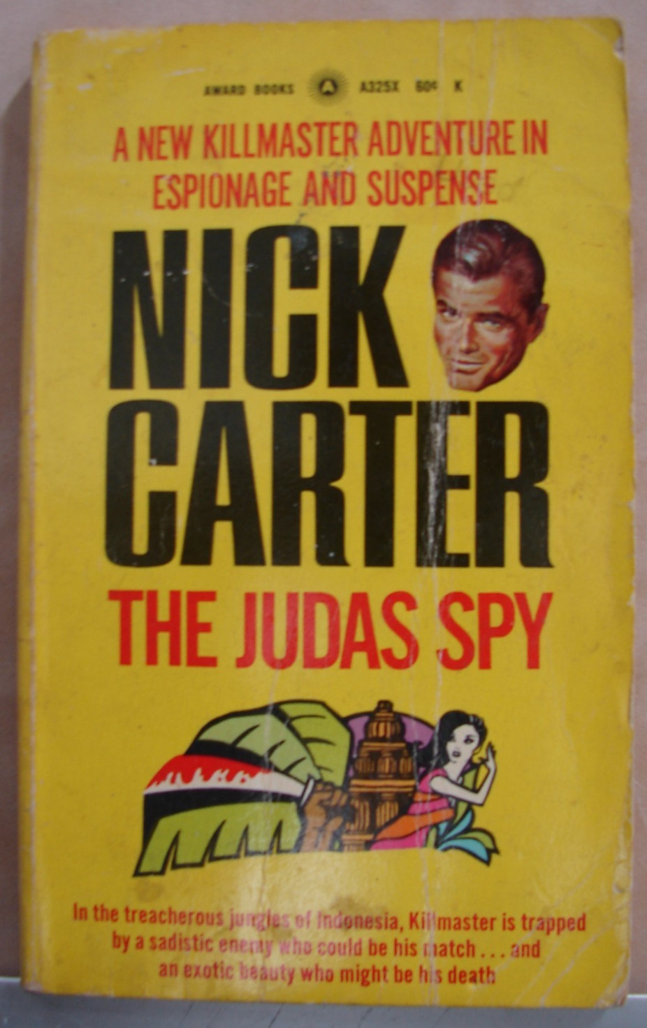 THE JUDAS SPY Nick Carter 1ST AWARD PRINTING Suspense Thriller 1968